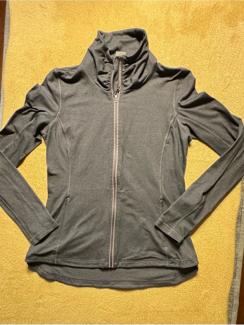 Women's Grey Full-Zip Active Jacket